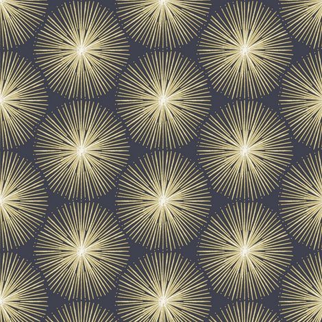 Fire Circle Gold Navy Blue Wallpaper Pattern Paste The Wall Modern Abstract