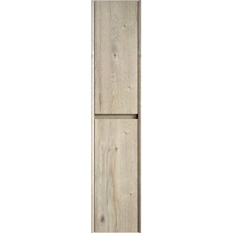 Armoire murale de salle de bain de 140 cm de haut, meuble de rangement étroit à 2 portes avec étagères intérieures, idéale pour les petits espaces, convient à la salle de bain, au salon et à la buande