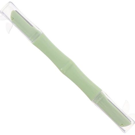 Tondeuse à Sourcils Double Tête en Plastique et Métal Lames Longues et Courtes, Portable et Sécurisée pour Femmes Débutantes (1/5)