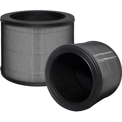 (2 pièces) Filtre de rechange taille O 1712-0100-00 compatible avec le purificateur d'air Winix A230 A231, filtre à charbon actif HEPA véritable 3 en 1 H13 (1/4)