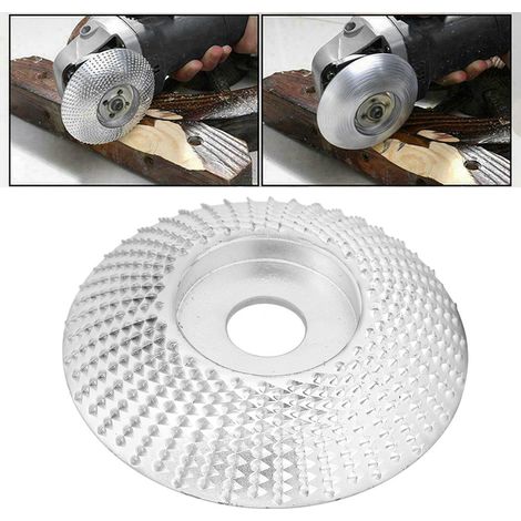 Disque de ponçage argenté de 85 mm, disque de ponçage profilé, outil rotatif pour le travail du bois, accessoire pour meuleuse d'angle (1/5)