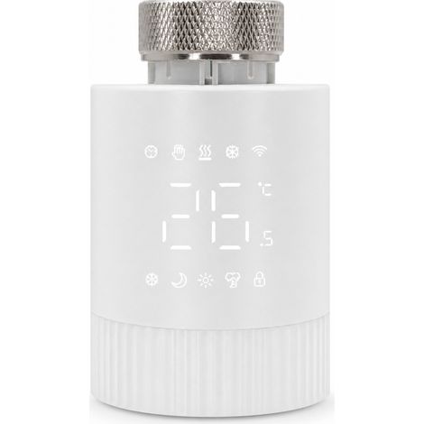 Vanne Thermostatique Intelligente pour Radiateur Zigbee TRV006, Contrôle de la Température et Vocal (1/5)