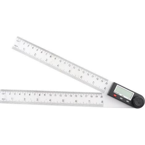 Rapporteur numérique - OMABETA - Règle d'angle - Affichage numérique - Précision ± 0,3° - Plage de mesure 0-360° (1/4)