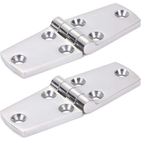 2 PCS Ship Hinge 316 Stainless Steel 102 × 38 mm Cupboard Door Hinge Used for Boats, Yachts, Door Hinges, Cabinet Hinges, Connection Hinges. (1/5)