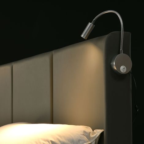 Lit double avec espace de rangement. Lit avec éclairage intégré et fonction de chargement. Structure du lit en matériau PU. Lit pour adolescents.
 dimensions : 160x200 cm. Lit avec sommier à pied (san (1/5)