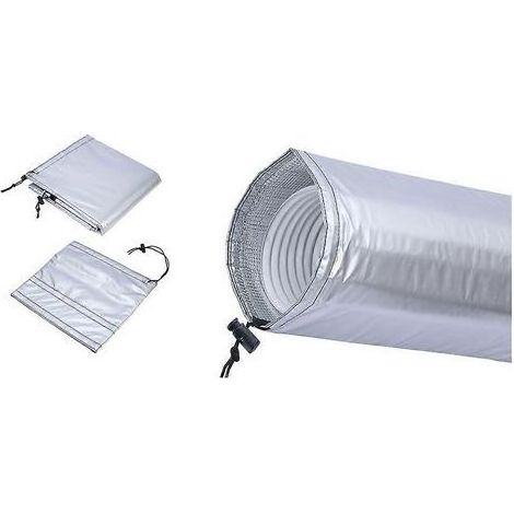 Gaine isolante pour tuyau de climatiseur portable, revêtement isolant en feuille d\\\'aluminium à 4 couches pour tuyau d\\\'évacuation de 5" et 5,9". (1/5)