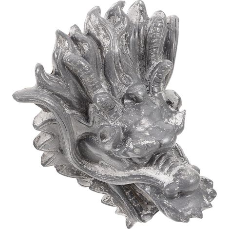 Fontaine Murale Tête de Dragon Pierre Grise Sortie Eau pour Jardin et Villa Décoration Extérieure Élégante Installation Facile et Design Polyvalent (1/5)