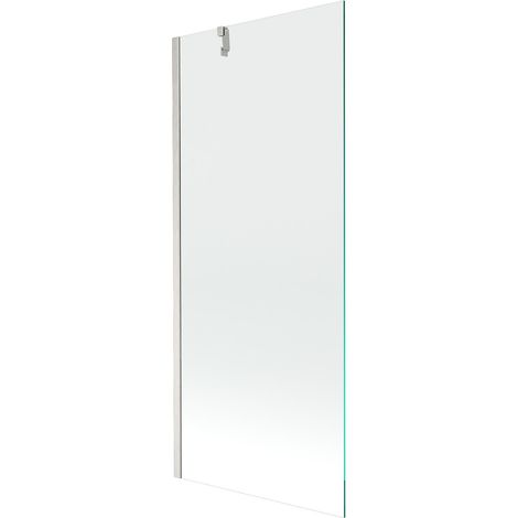 Mexen Next mampara de baño de 1 hoja 80 x 150 cm, transparente, níquel cepillado - 895-080-000-00-00-97 (1/5)