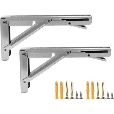 Support de séparation pliable en acier inoxydable, lot de 2 (1/5)