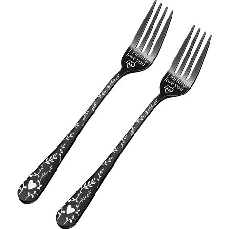 Fourchette De Table - Acier Inoxydable 304 - Pour Repas Festifs Et Quotidiens - Lot De 2 (1/4)