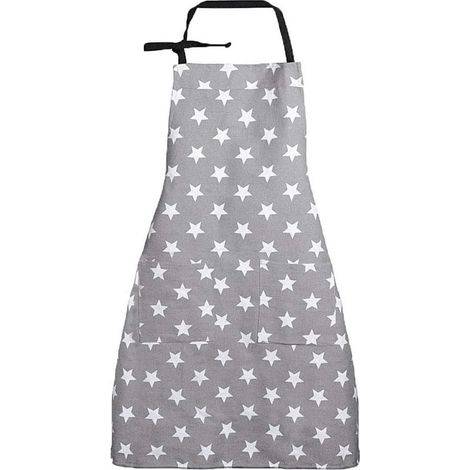 Tablier De Cuisine - Tablier En Coton Canvas - Avec Poche - Réglable À La Taille Et Au Cou - Pour Femme - 1 Pièce (1/5)