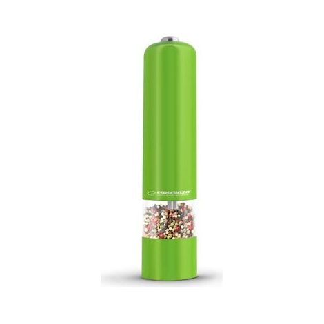Esperanza EKP001G Molinillo eléctrico de especias verde con LED