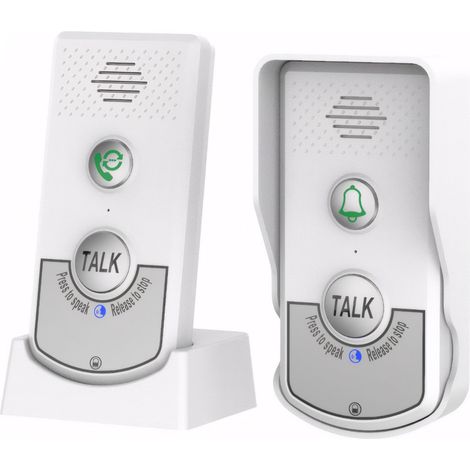 Sonnette interphone sans fil avec commande vocale bidirectionnelle, rappels pour les soins aux personnes âgées et système d'appel intelligent pour la maison (1/5)