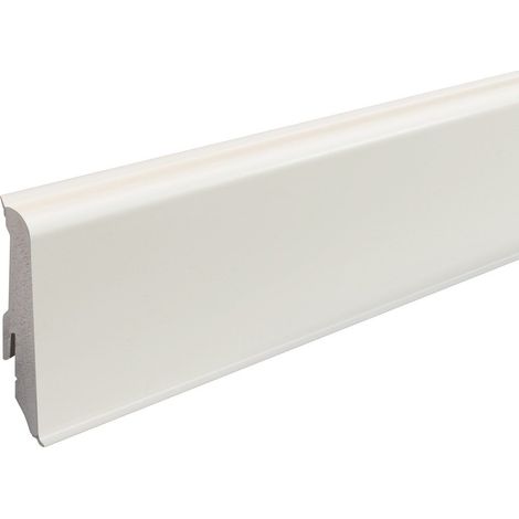 Neuhofer Fußleiste 240 cm x 59 x 17 mm weiß Sockelleisten & Fußleisten (1/3)