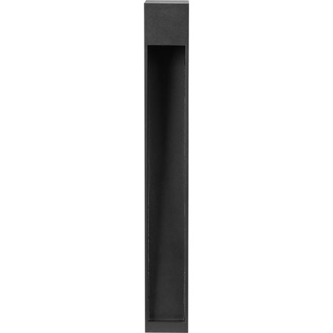 Lámpara de bolardo de jardín farolas para sendero exterior moderno 50 cm aluminio LED negro Sabino (1/5)