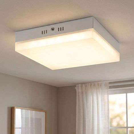 LED Deckenleuchte Deckenleuchte Wohnzimmerlampe eckig Weiß Aluminium H 4,5 cm (1/4)