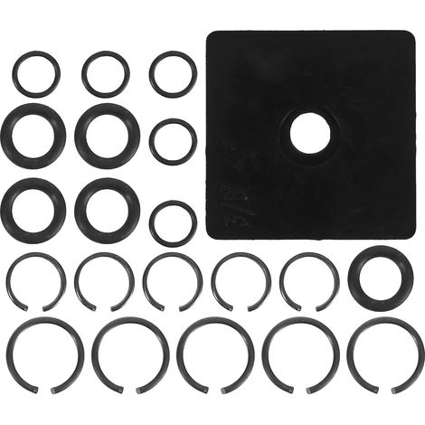 Jeu de Bagues de Retenue pour Clé à Chocs Pneumatique Joints Toriques Compatible 1/2 et 3/8 Lot de 10 sets de Pièces Anneaux Fixes et Clips pour Réparations et Entretien (1/5)