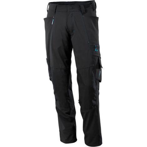 [NEUWERTIG] Mascot Hose Bundhose Arbeitshose Knietaschen Stretchstoff Schwarz Größe 90 C47 B-Ware