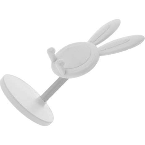 Support de Téléphone Réglable et Portable Blanc Coussinets en Silicone Antidérapants, Compatible Tablette, Support de Bureau Pratique pour Téléphone Portable, pour Usage Quotidien (1/5)
