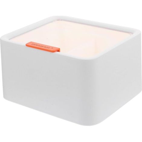 OUNONA Ensemble de 2 boîtes rangement transparentes pour cosmétiques avec compartiments à maquillage (1/5)