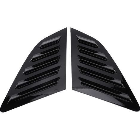 2 caches persienne vitre latérale arrière gauche droite – Scoop obturateur remplacement 8V Hatchback 2014-2020 noir brillant (1/5)