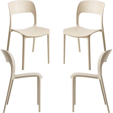 Packs Sillas Jardín - Pack 4 Sillas Inis - Beige (1/5)