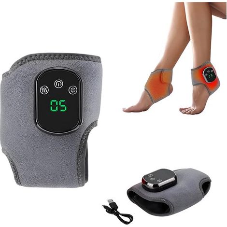 Appareil de massage des pieds 3 en 1 avec chaleur et vibration pour stimuler la circulation et soulager la douleur-AquaForge (1/5)