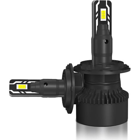 Lampadina per fari a LED H4, fascio luminoso molto brillante sia in anabbaglianti che in abbaglianti, elevata dissipazione del calore, illuminazione stabile dell'auto. (1/5)