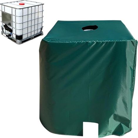 Housse de réservoir d'eau - Sac de rangement Housse de protection - Stockage extérieur - Conception résistante aux intempéries - 120 x 100 x 116 cm - Vert (1/5)