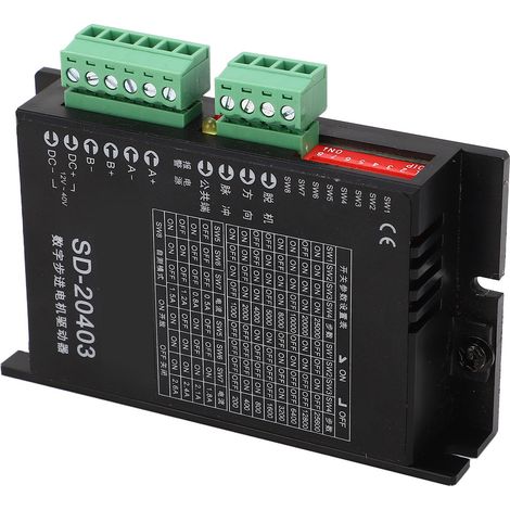Zweiphasiger Schrittmotortreiber, 16 Unterteilungsmodi, optische Isolation, 12-40V DC-Controller, präziser Drehzahlregler. (1/5)
