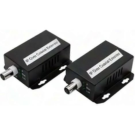 Extenseur réseau IP vers coaxial, convertisseur Ethernet 500M pour caméras CCTV, transmission par câble coaxial sur 500 mètres, remplace la liaison RJ45, adaptateur longue distance, kit de conversion (1/5)