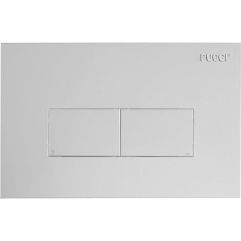 Placca Di Comando "Eco Linea" A Doppio Tasto Satinata (1/7)