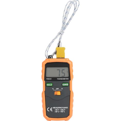 Thermomètre numérique LCD PEAKMETER PM6501 type K - Outil de test de température (1/5)
