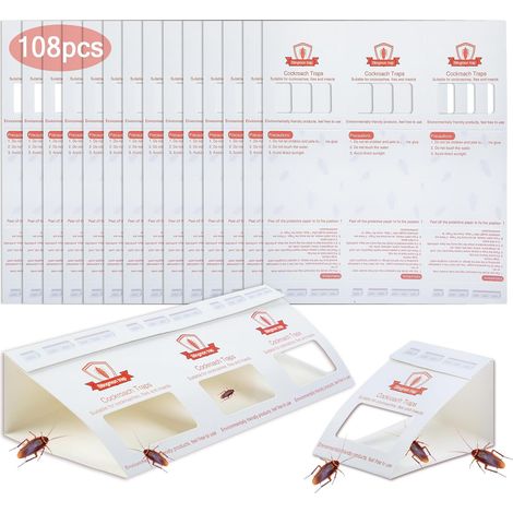 Piege Cafard 36PCS Divisable en 108 Petits Anti Cafard Piege Produit Puissant Professionnel Convient pour Chambre à Coucher avec Armoire De Cuisine (1/5)