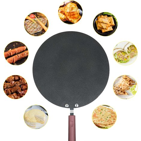 Crêpière à crêpes, plaque plate avec épandeur et spatule (1/5)