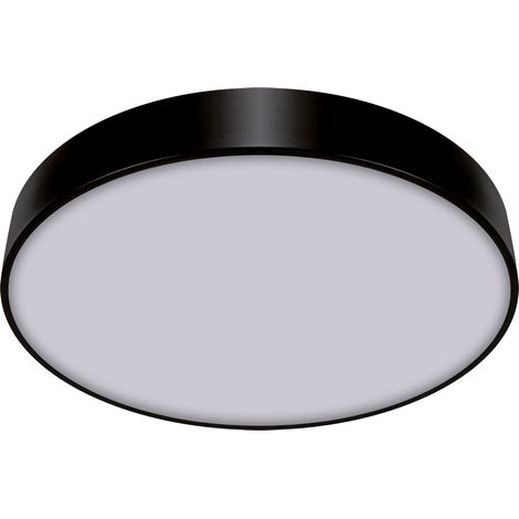 Lámpara de techo LED 48W 2620lm 4000K negra redonda tipo tótem Ideus 03928 (1/2)