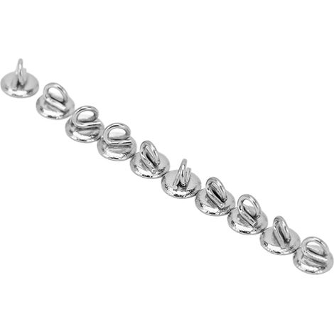 10 pièces Boutons Linguales Orthodontiques en Acier Inoxydable, Pièces de Rechange pour Appareil Dentaire (1/5)