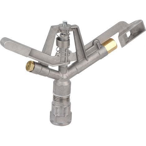 Arroseur oscillant G1/DN25 en alliage de zinc Rotation automatique 360° Irrigation pelouse jardin diamètre 20-30m robuste (1/5)