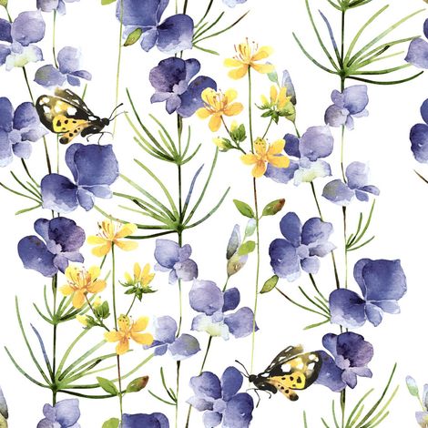 Duni Servietten Blue Blossoms 33 x 33 cm - 20er Pack Servietten