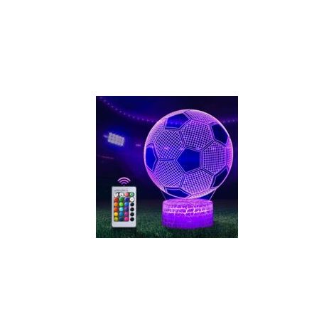 – 3D-LED-Nachtlicht mit Fernbedienung – 7 Farben – USB-Anschluss – Berührungsschalter – Kindernachtlicht – Crezuo