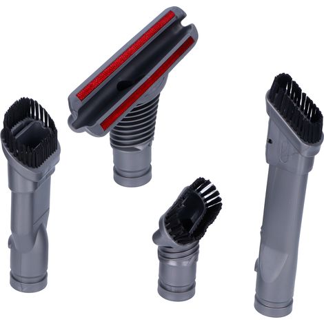 Compatible avec les accessoires pour aspirateurs Dyson, connecteur V6, DC35/45/52/58, kit de 4 têtes d'aspirateur et brosses. (1/5)