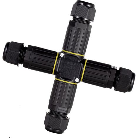 Connecteur de câble étanche à 4 voies, pour câbles de diamètre 9-12 mm, boîte de jonction extérieure. (1/5)