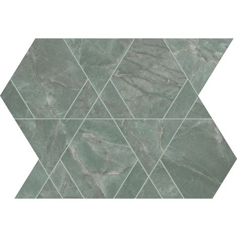 Mosaïque effet Marbre Laguna Triangle Mix 33,4x28,9x0,9 cm Brillant Sorvella - Mur intérieur (vendu par carton de 0,57915 m²) - RO'MA CARRELAGE (1/3)