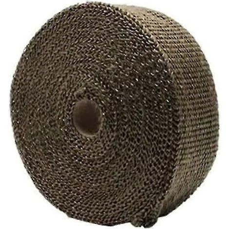 Bande isolante thermique pour pot d'échappement de moto, silencieux et voiture - En stock, couleur titane, 25 mm (1/4)