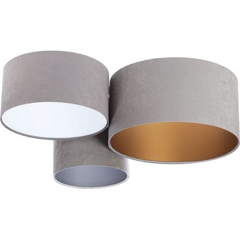 Plafonnier trio 080-02-014 - Gris, blanc, gris, argent, or (1/5)