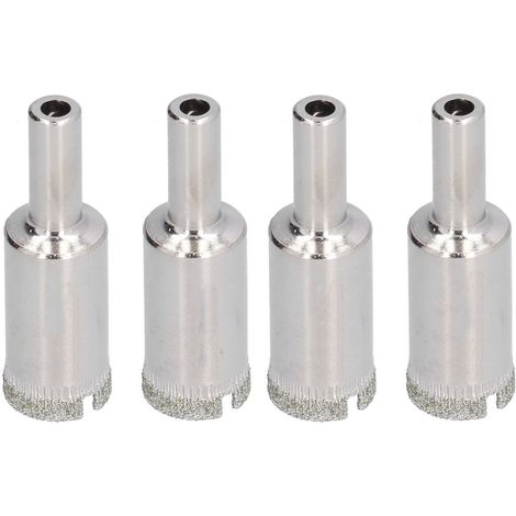 4Pcs Opérateur de trou en verre en acier allié résistant, durable et efficace, trépan diamanté robuste pour gagner du temps. (1/5)