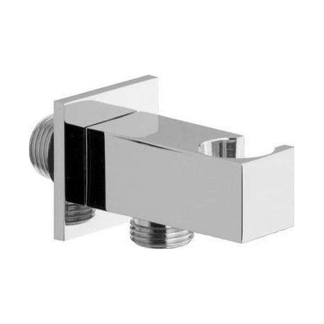 Soporte empotrado con toma de agua Paffoni ZSUP032CR  Cromo
