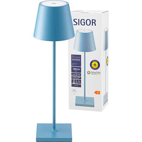 Sigor Akku-Tischleuchte NUINDIE blau (1/5)