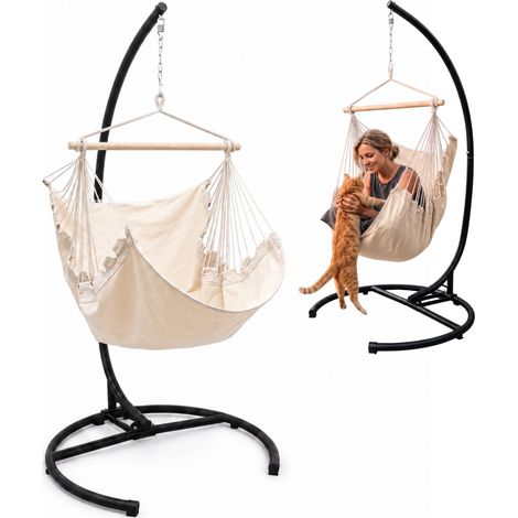 Silla Colgante de Jardin Exterior XL - 155x125 Sillon Colgante - Asiento Jardín (1/5)