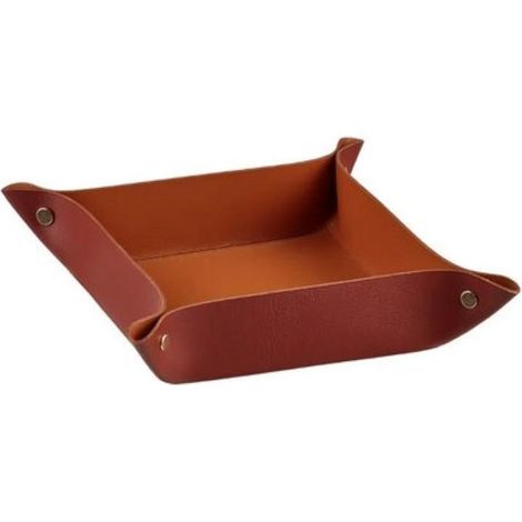 COLOMBO DESIGN Porta oggetti Bordeaux/Cognac, 14X14 H5 serie ADJ codice prod: BADJ0109-3009
